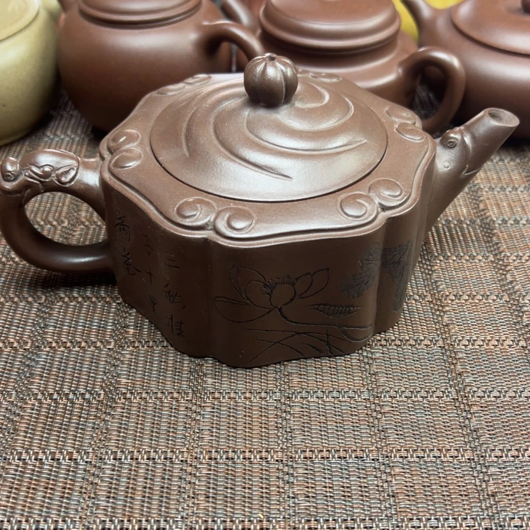 茶壶紫砂宜兴原矿紫砂壶350毫升容量