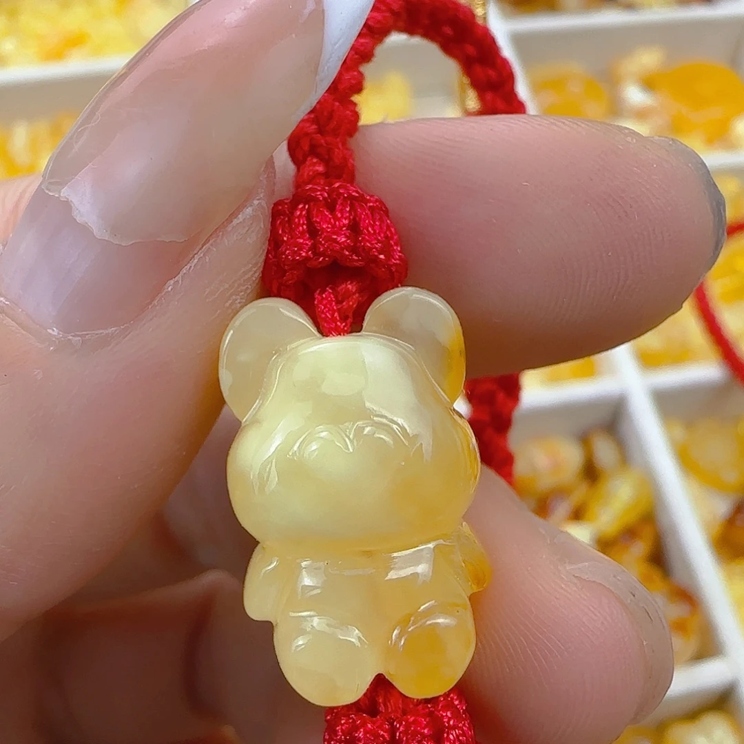 未镶嵌琥珀珠宝奇石全品带手绳