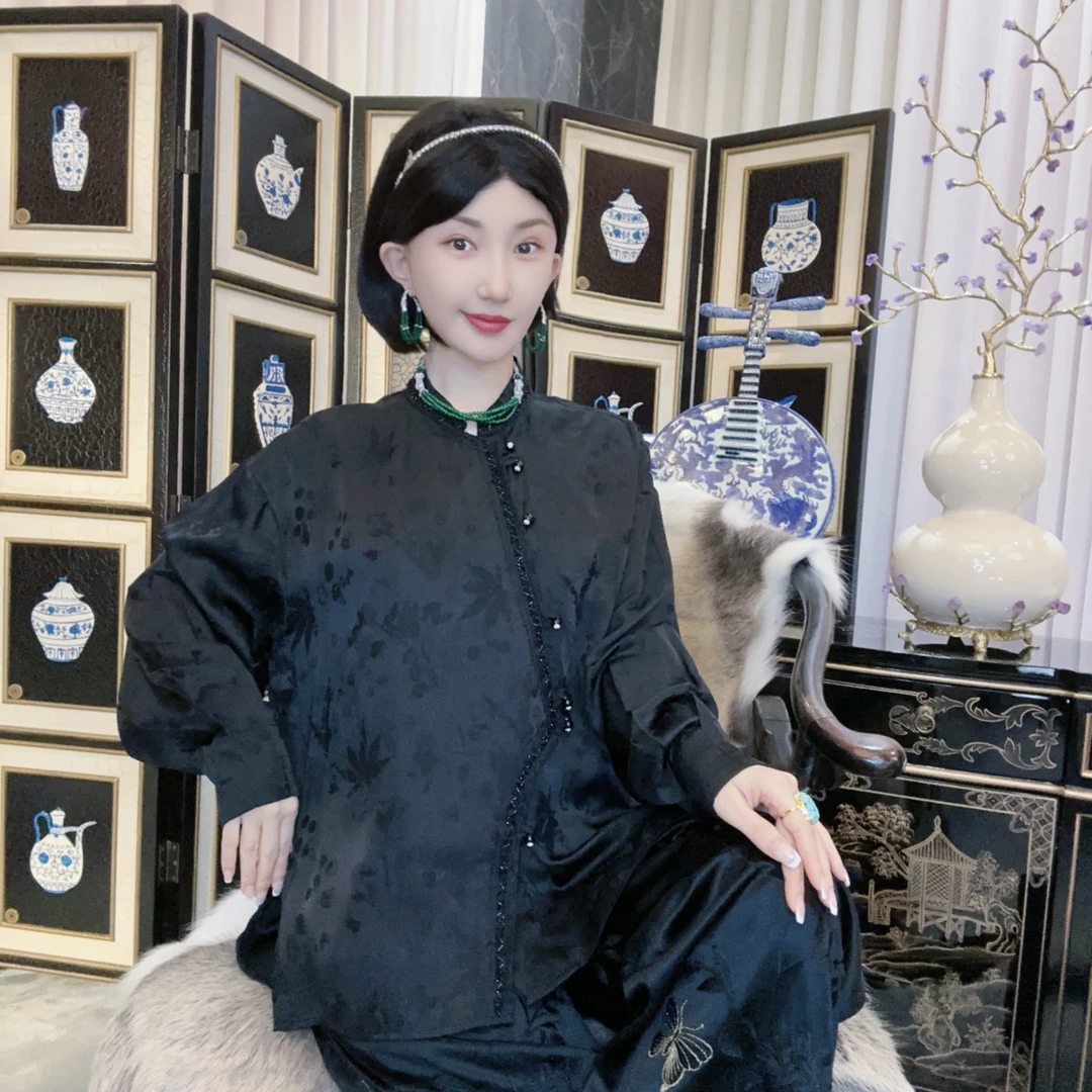 Betty Bairn【清安】高端定制国风提花上衣24B-BW2323