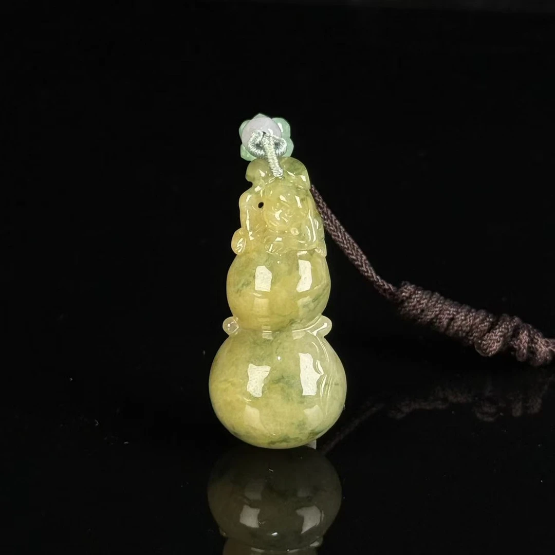 WL599231/民国翡翠葫芦挂件/上海西香记
