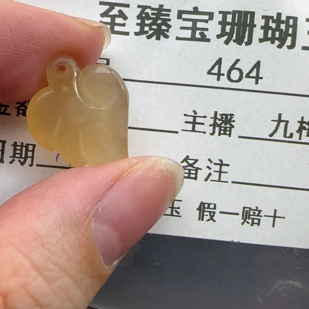 硅化珊瑚（珊瑚玉）未镶嵌吊坠(不含链)