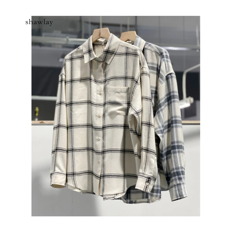 软糯日式格子衬衫CL2914