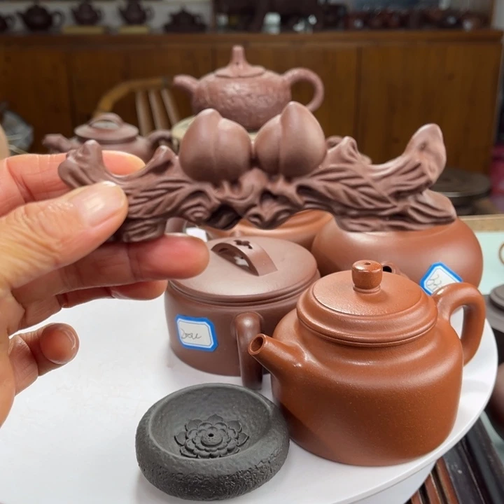 茶壶紫砂紫砂花茶