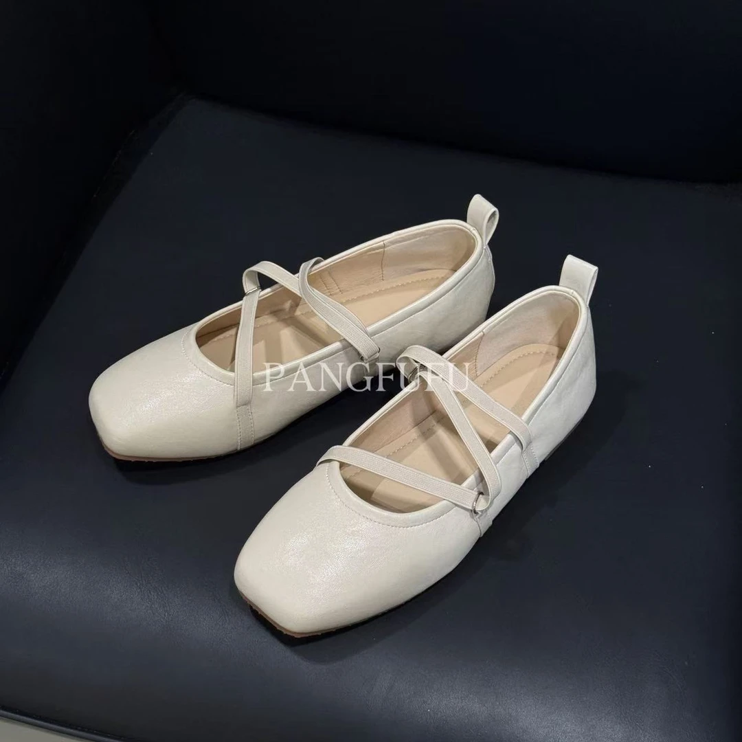 【胖福福大码女鞋】新款女式休闲单鞋浅口圆头低跟橡胶软底大码鞋子