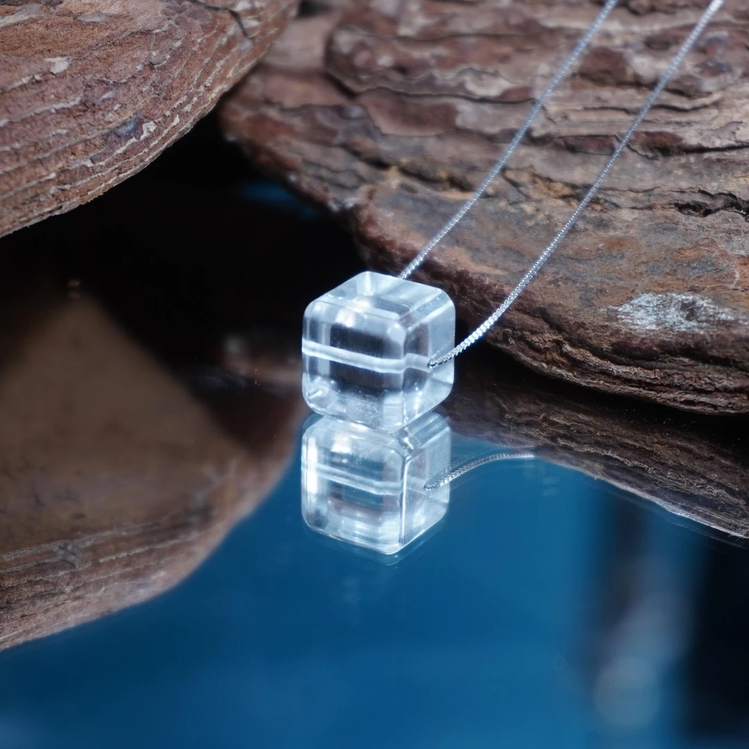 Fiilo「白水方糖」定制设计款 天然水晶项链 多样性发一
