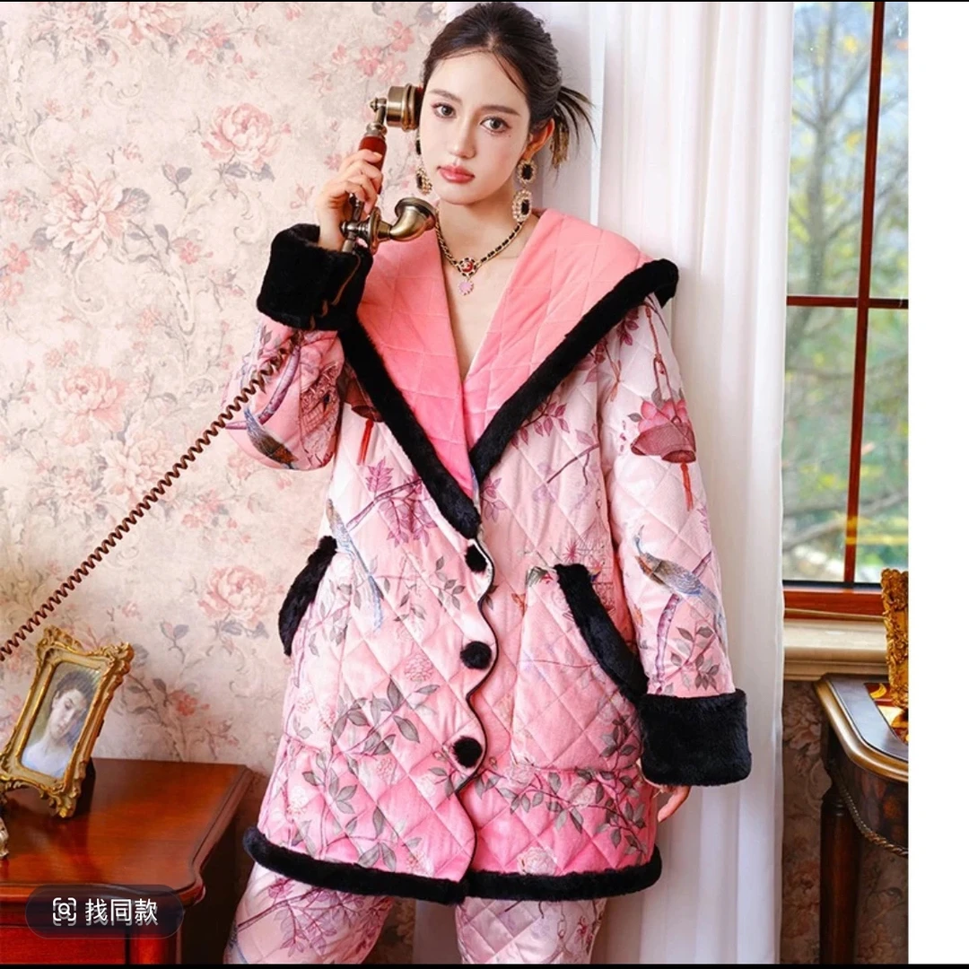 ANNZ六宫粉黛家居服套装