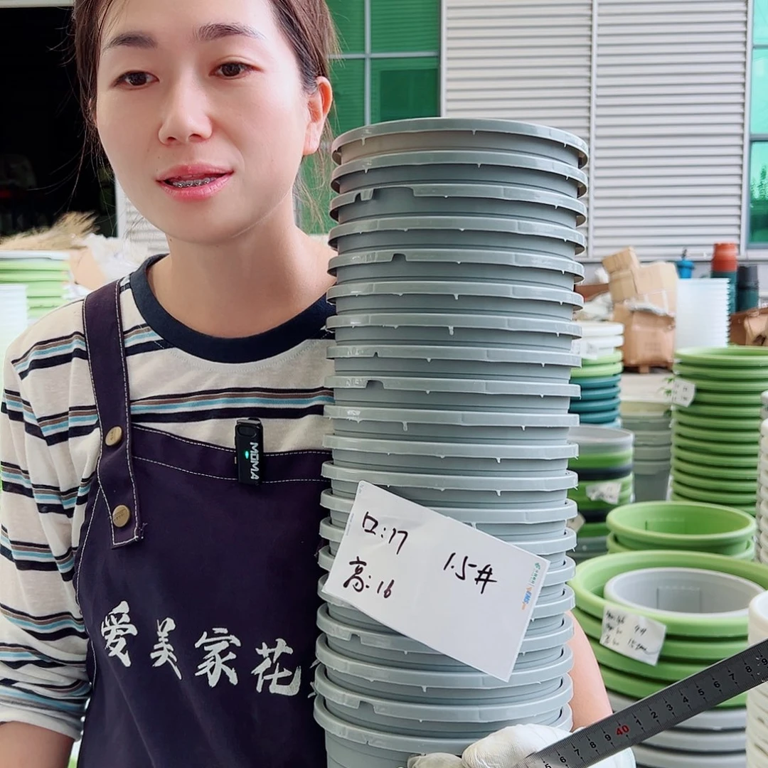 瑕疵加仑盆1.5#灰色10个无托