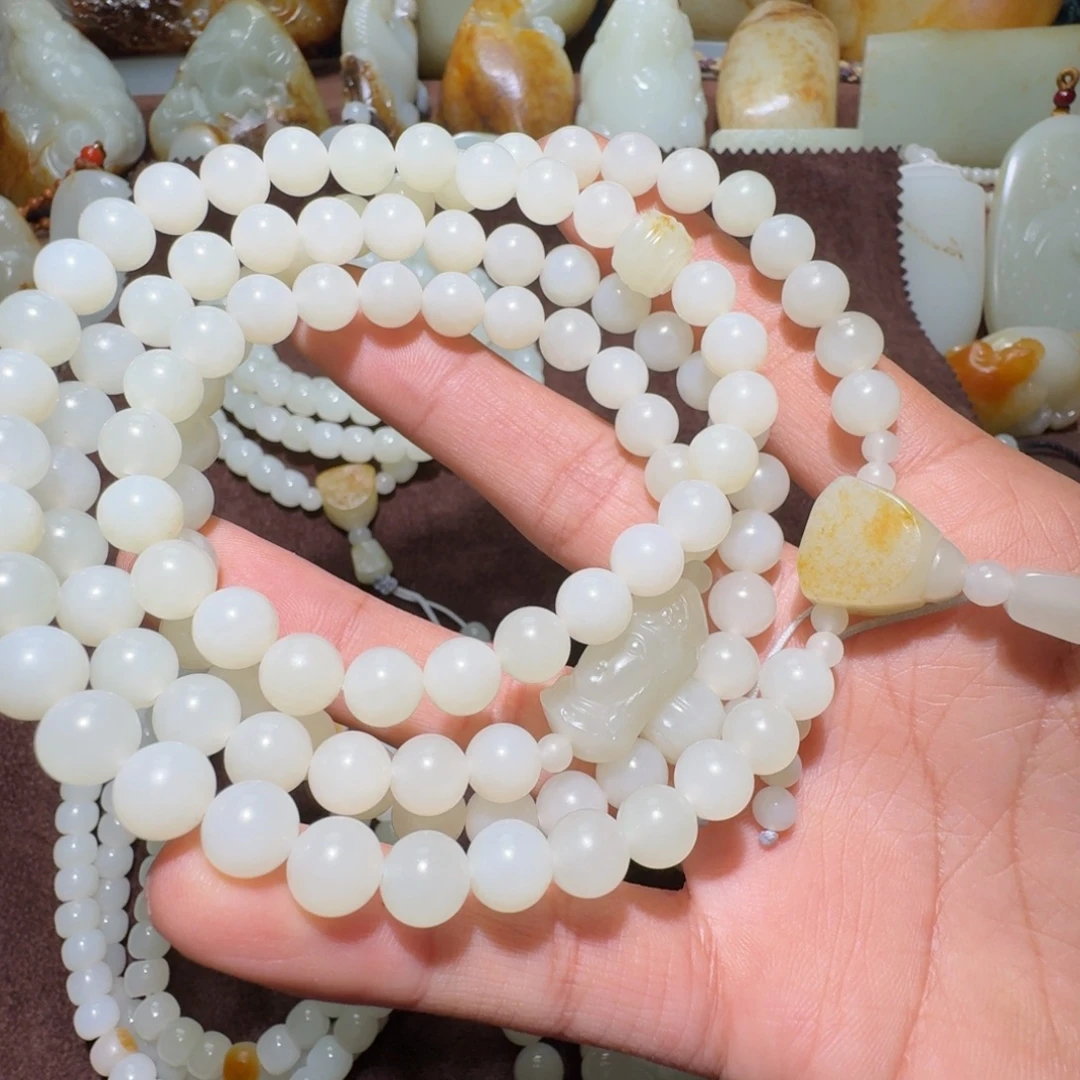 发***号和田玉未镶嵌项链