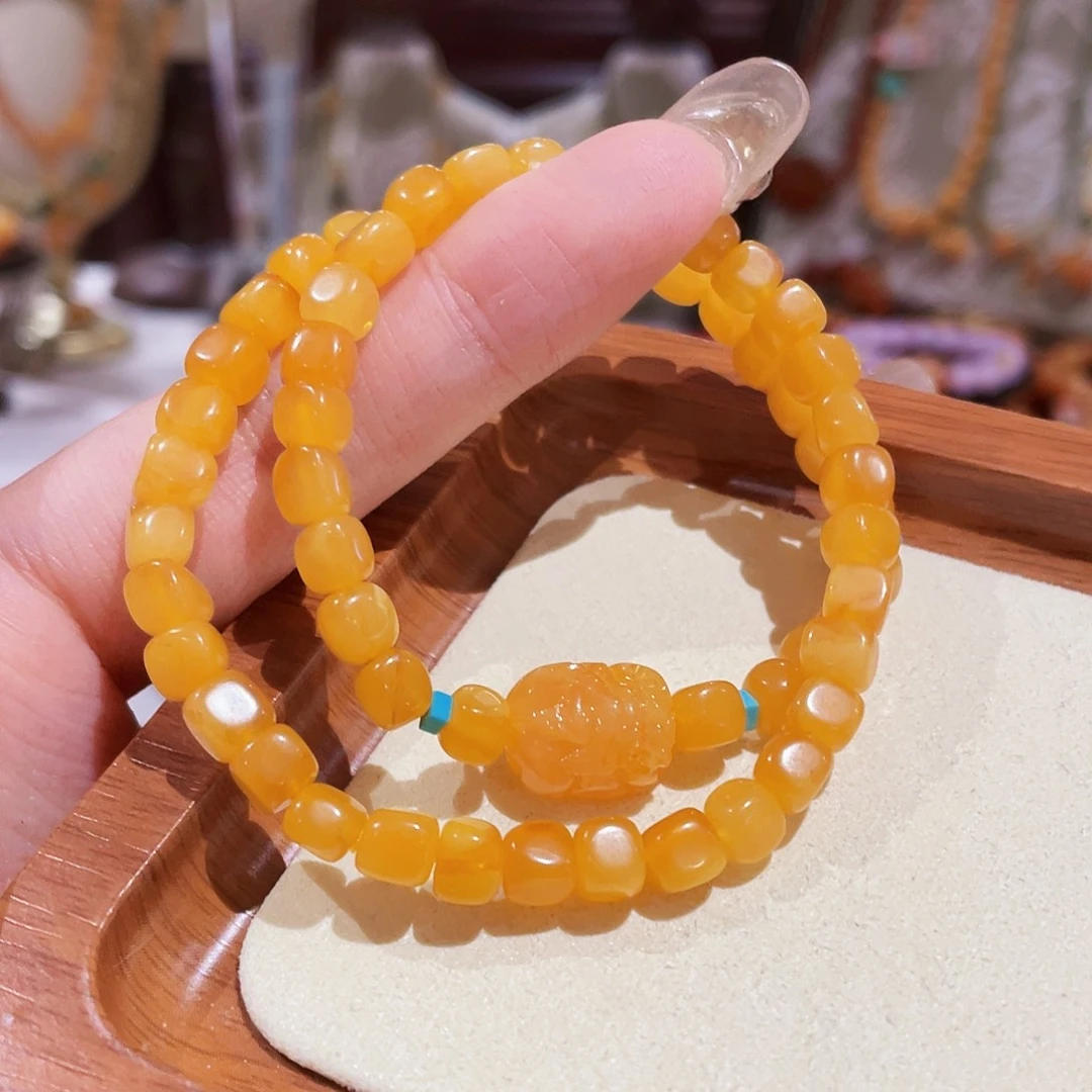 蜜蜡未镶嵌手链手串