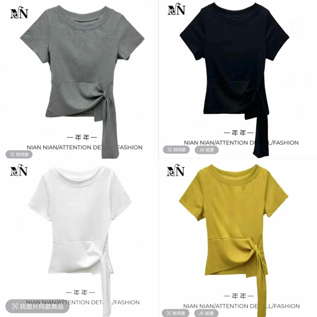 夏季收腰显白休闲百搭上衣2586（2）