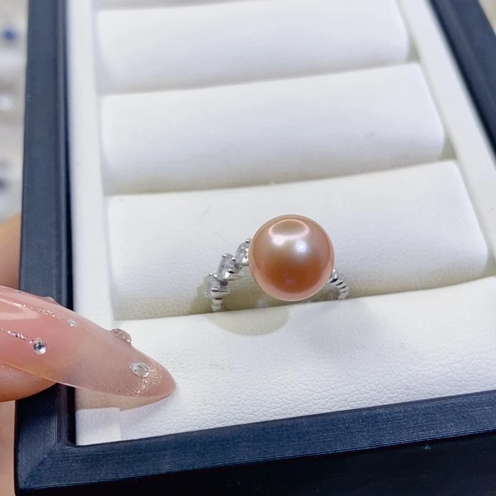 *****戒指淡水珍珠银S925镶嵌