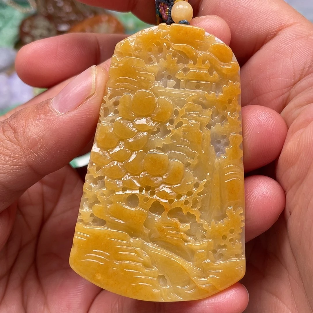 颈饰未镶嵌翡翠翡玉缘翡翠