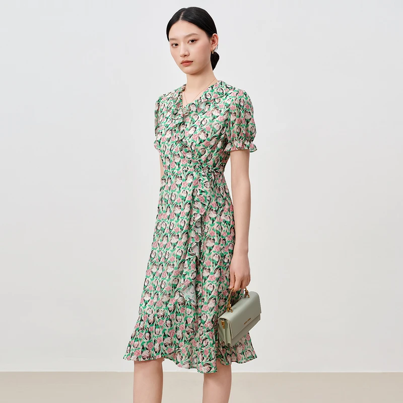 dunnu敦奴桑蚕丝连衣裙8T250918