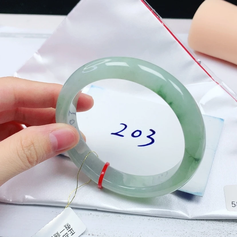 【闪购商品】翡翠手镯未镶嵌缅甸天然a货手镯58