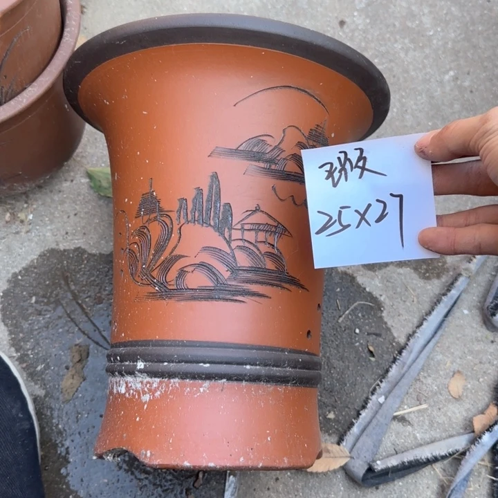 紫砂花盆特价清仓
