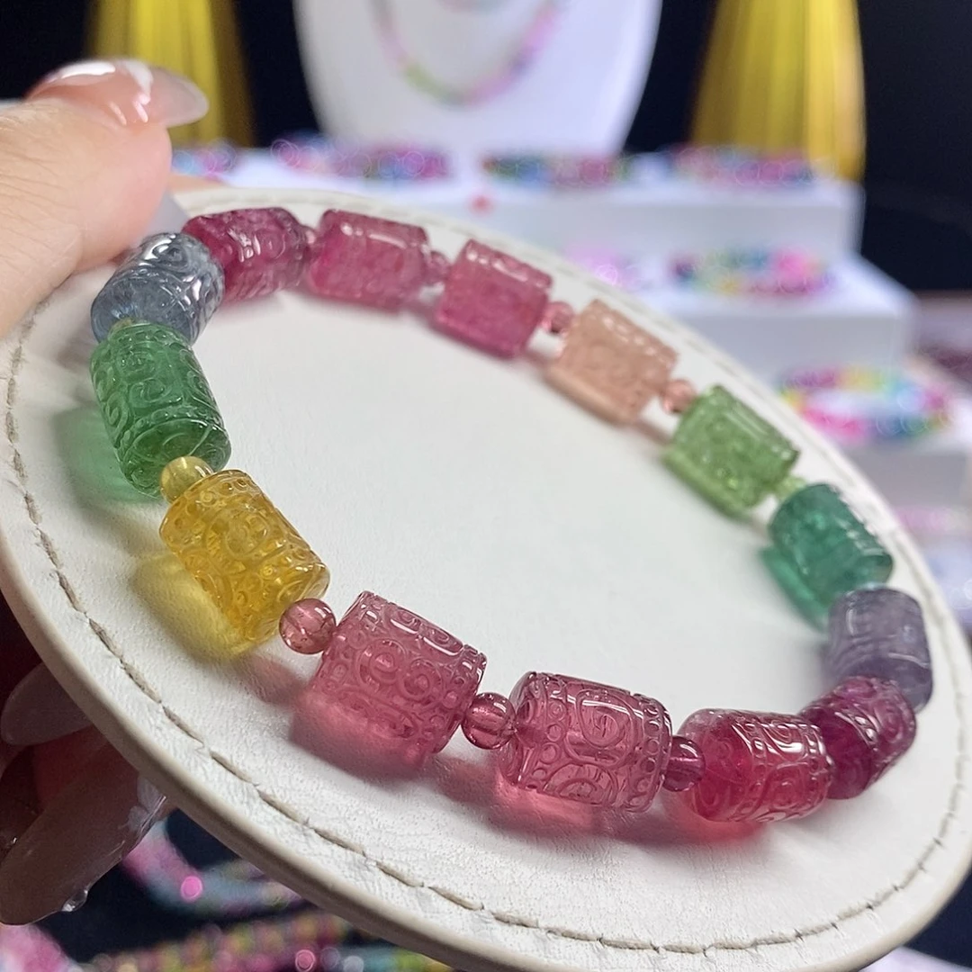 未镶嵌手链碧玺回纹