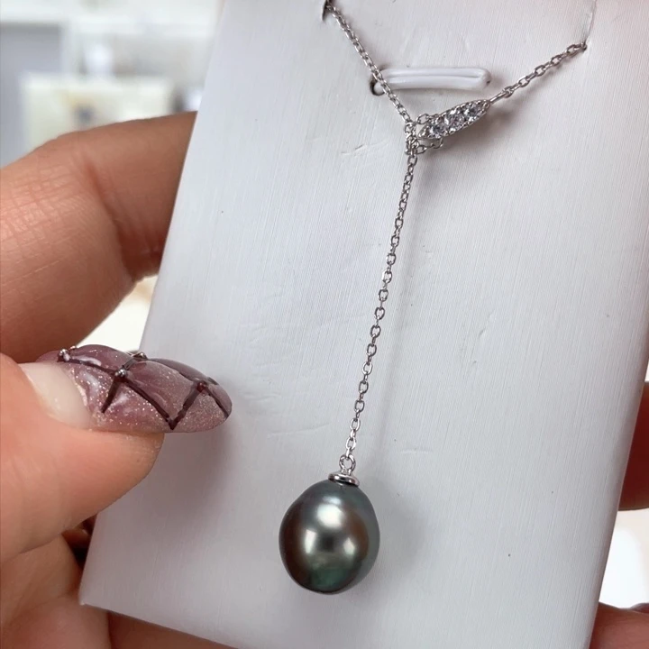 海水珍珠颈饰银S925镶嵌