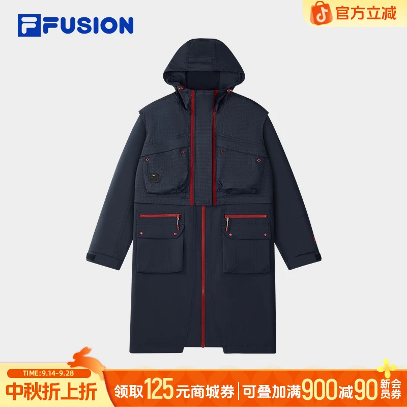 FIAL斐乐女款秋季外套长款运动户外休闲梭织外套T11W543701