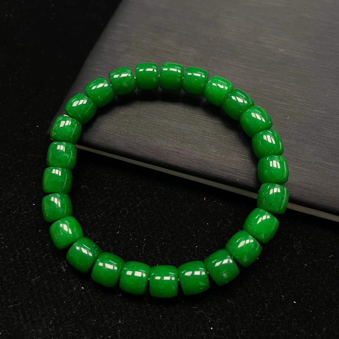 [停业清货]苹果绿色8m老型珠手串-277-多样性发一