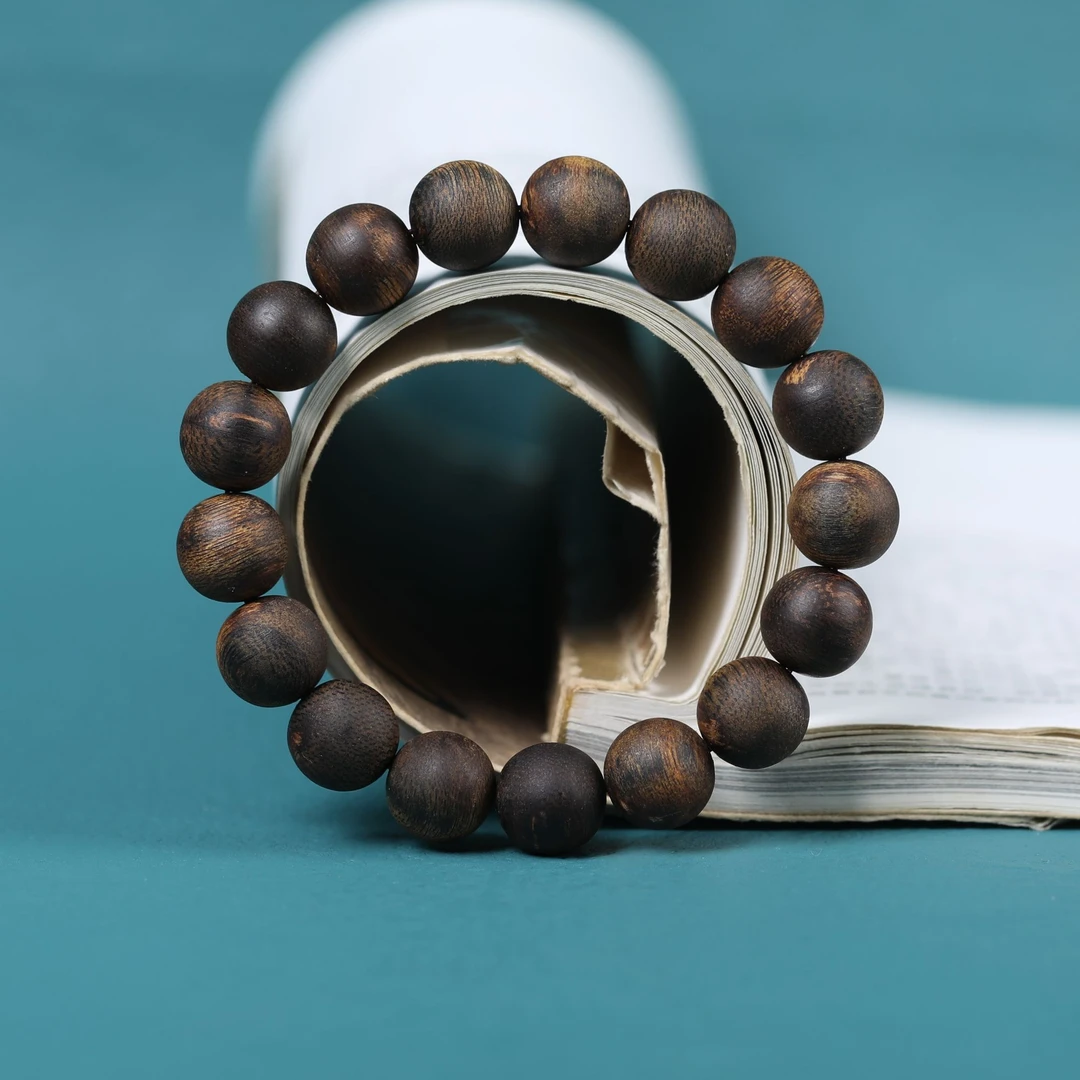 沉香沉水芽庄沉香白奇楠21克12mm手串单圈