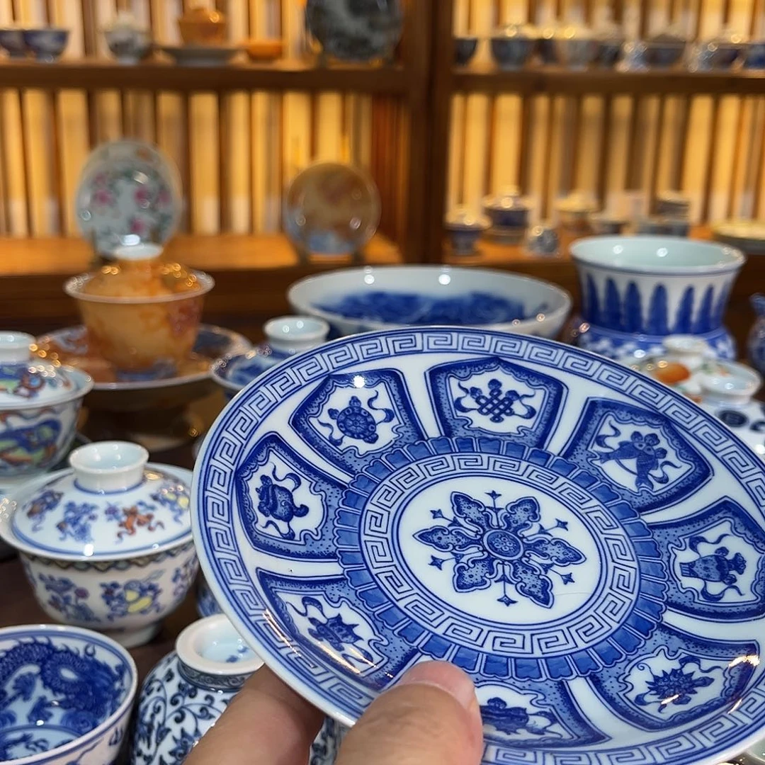 錡镇堂手工手绘壶承