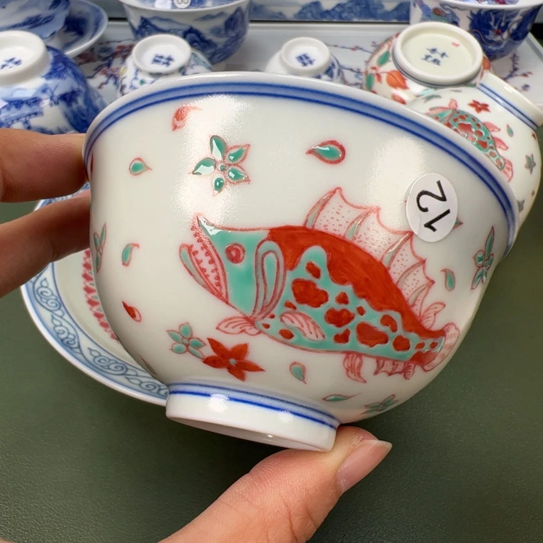 陶瓷景德镇纯手工纯手绘茶具木木12