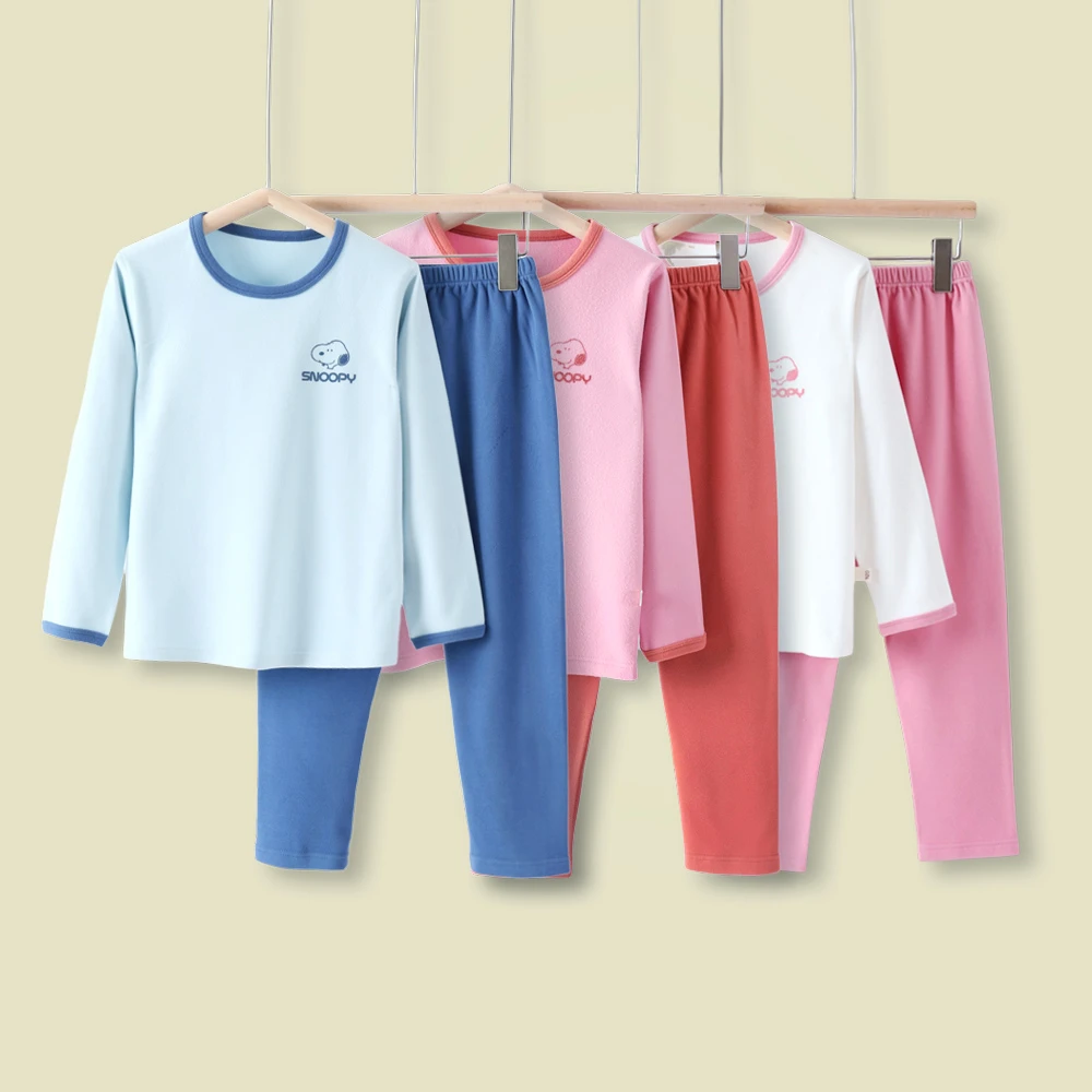 Snoopy/史努比儿童家居服套装中大童秋衣秋裤睡衣2025新款宝宝