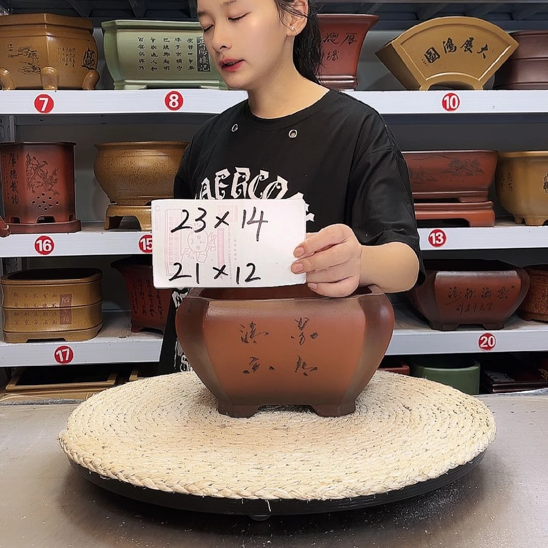 紫砂花盆紫砂花盆