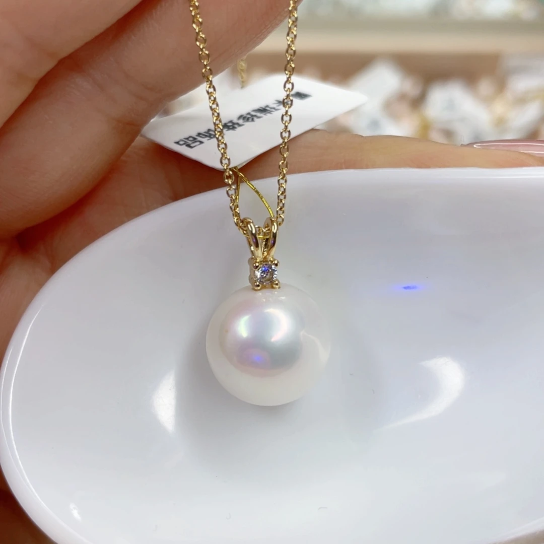 淡水珍珠未镶嵌吊坠(赠链)