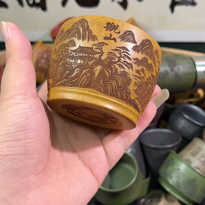 茶杯紫砂全手工紫砂主人杯