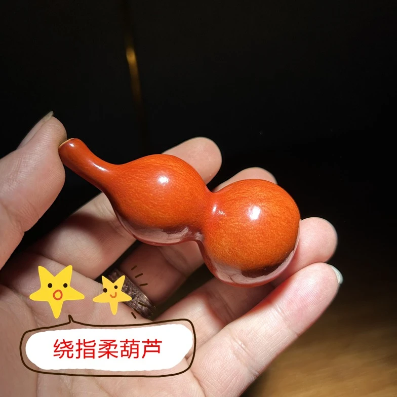 玩手捻绕指柔文玩摆件专用天津嘴天然手盘小葫芦手把件老葫芦