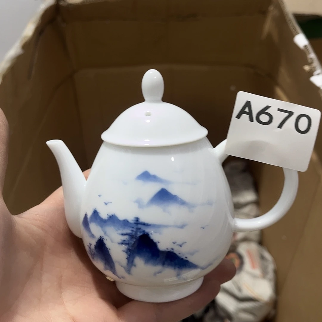 瓷片茶摆件工艺品摆件666