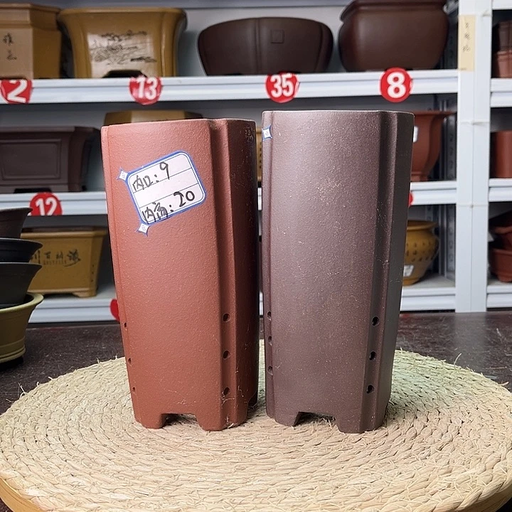 紫砂花盆你在一起