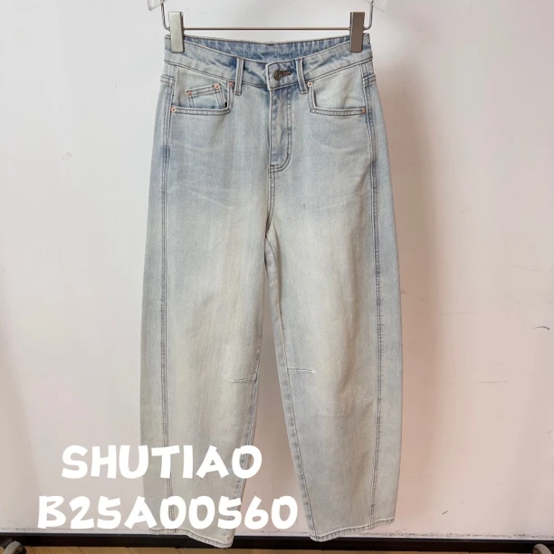 【SHUTIAO】2024秋冬：新款小众设计款牛仔裤B25A00560