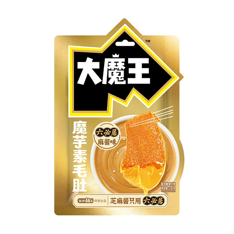 盐津铺子大魔王六必居麻酱味素毛肚 200g