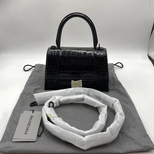 99新 Balenciaga/巴黎世家 范大范鳄压黑银包/2998 4915