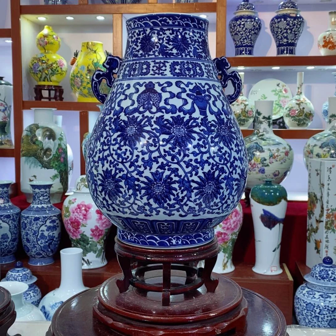 瓶景德镇手工手绘瓶