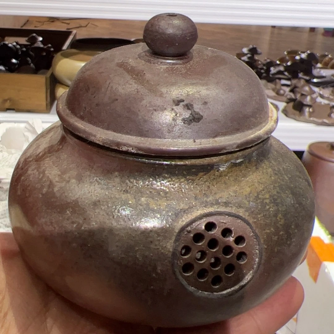 贵台龙窑柴烧茶壶60