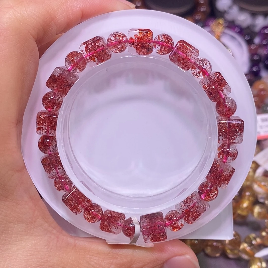 未镶嵌手链水晶金草莓8