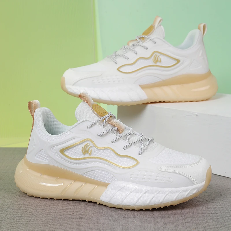 兽爪正品网面透气减震高端时尚百搭休闲跑步运动鞋9028白金