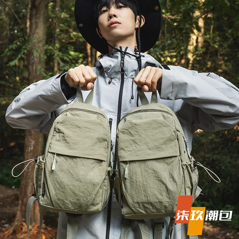 柒玖户外登山多功能胸包两用小型双肩包轻便小背包防水旅行斜挎包