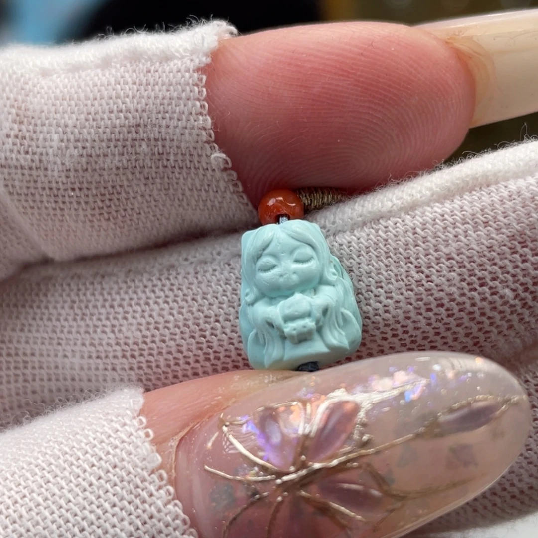 绿松石未镶嵌挂件