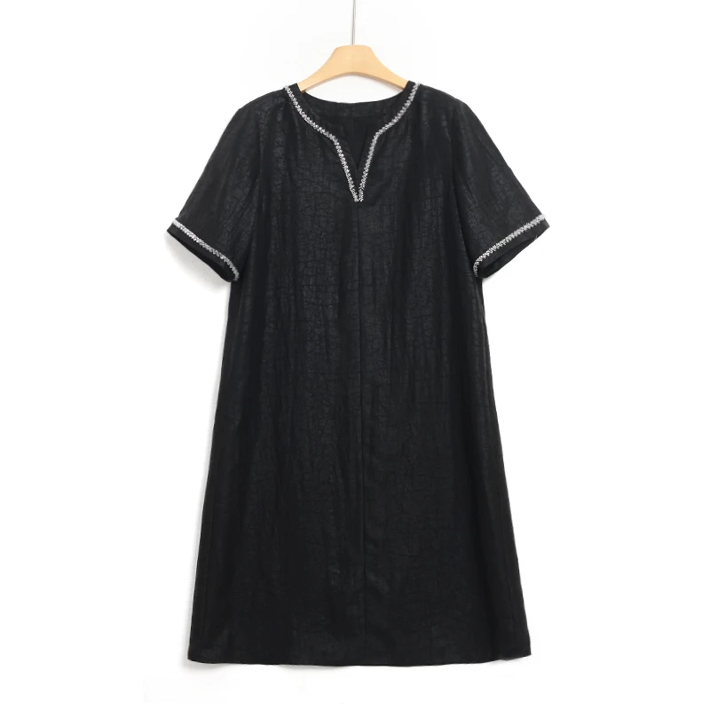 新中式国风香云纱连衣裙   25226PP