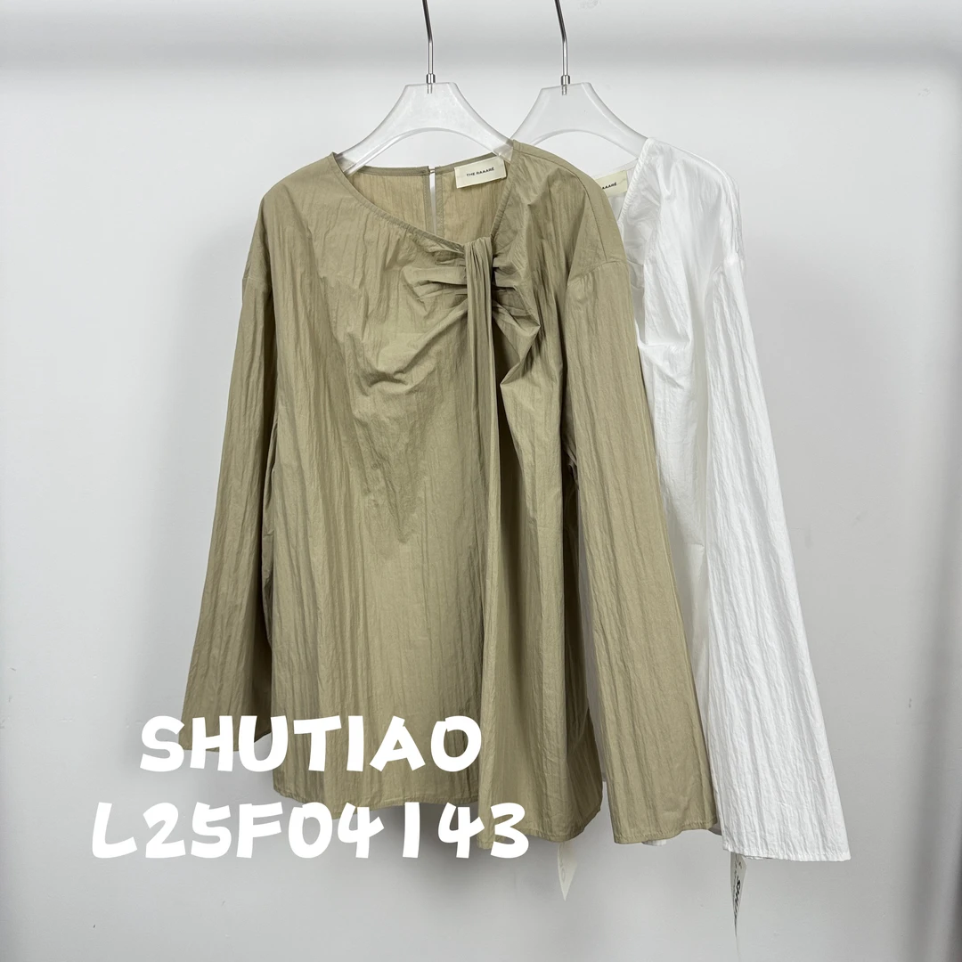【SHUTIAO】2025夏季：新款小众设计款衬衫L25F04143