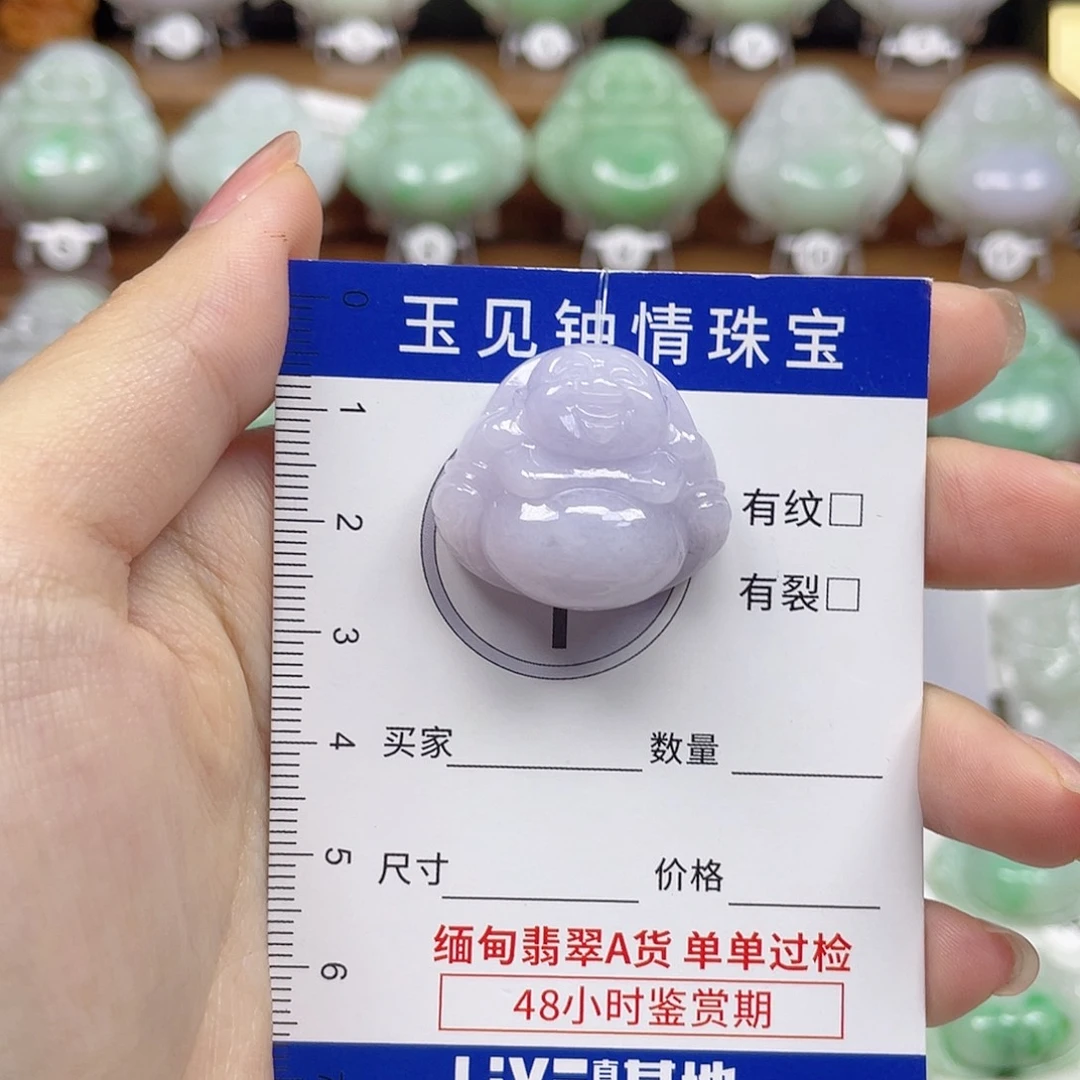 翡翠未镶嵌颈饰佛公