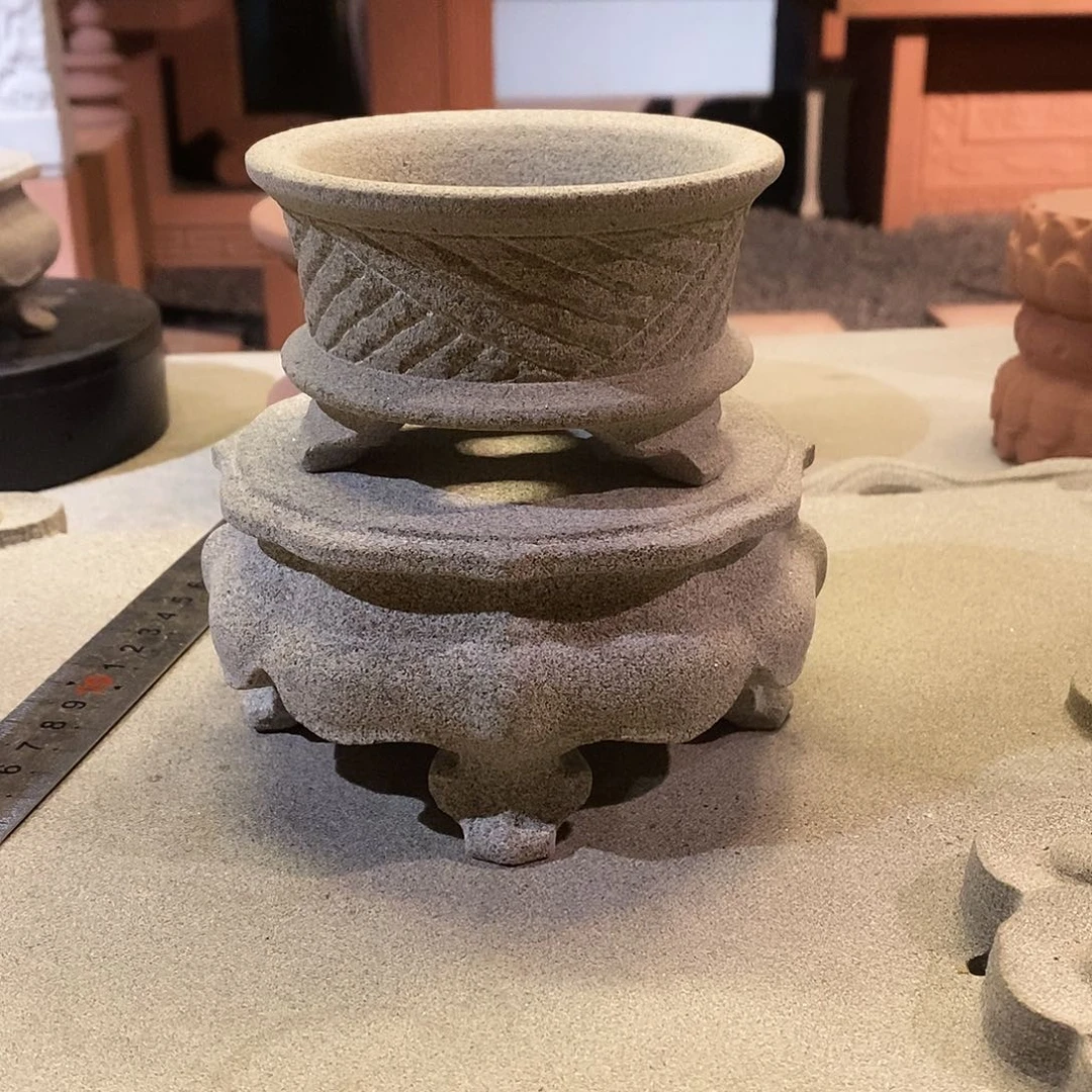 品格石器石头花盆