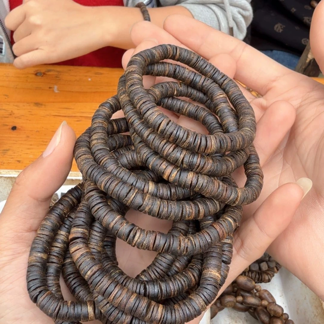 沉香沉香碎屑单圈沉水片珠6克多样性发一