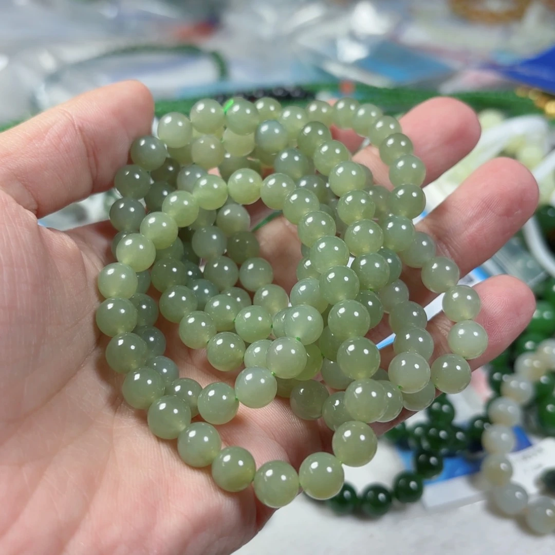 和田玉手链拍一发一多样性未镶嵌
