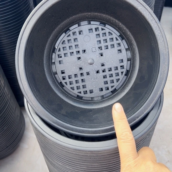 树脂黑韩盆口22高9一组17