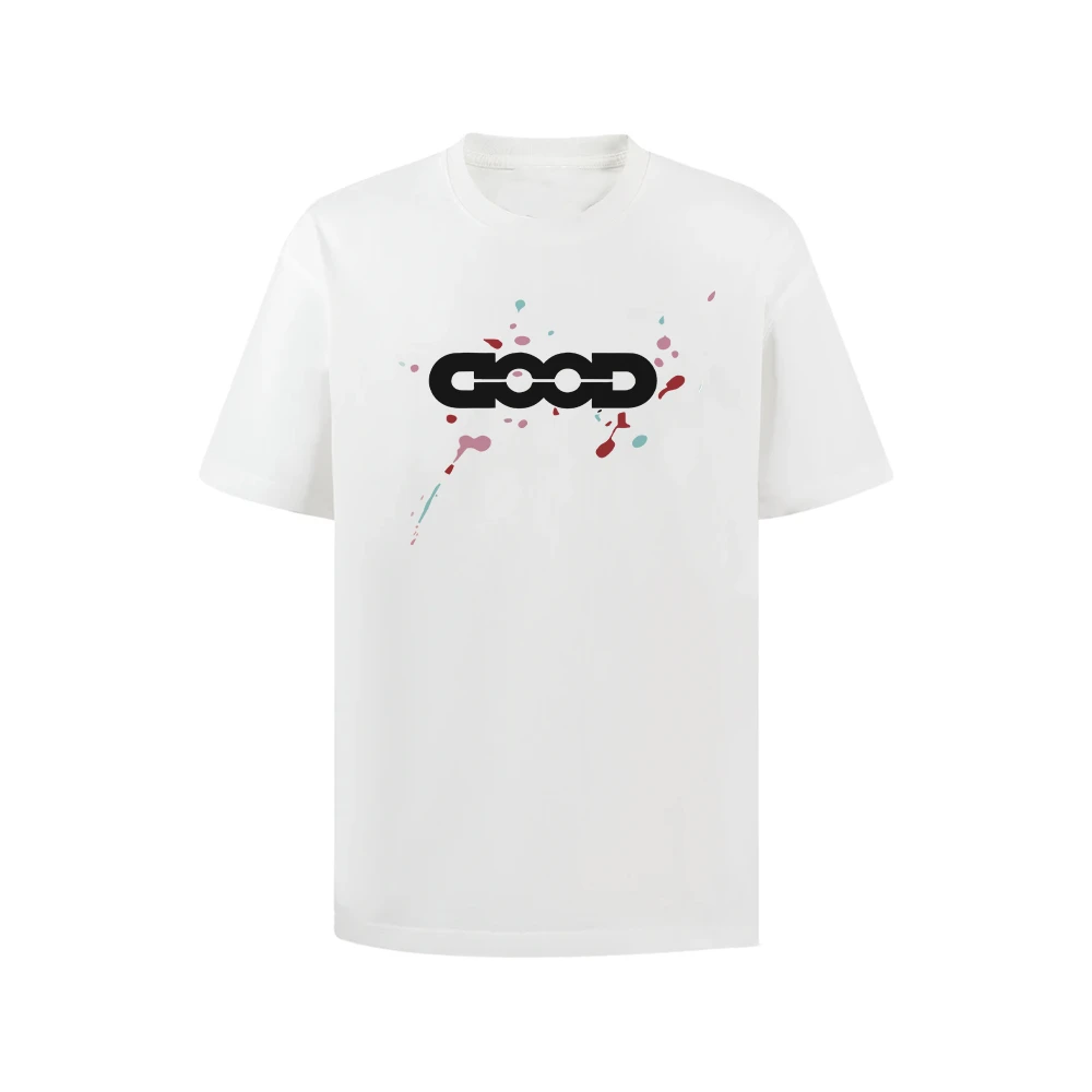 GOOD BRAND 2025SS 彩虹糖果轻奢时尚高级感LOGO短袖T恤男女同款